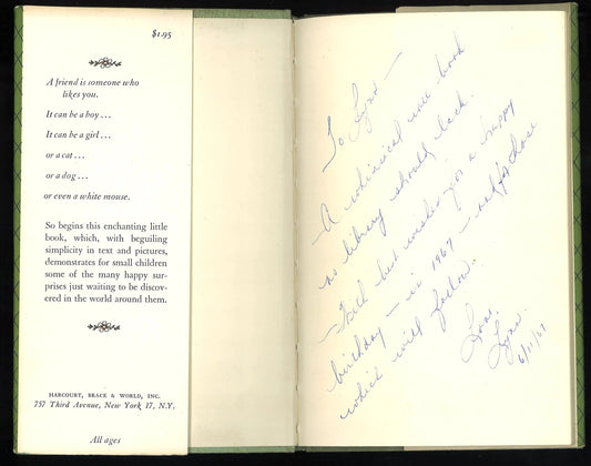 A Friend is Someone Who Likes You - First Edition 1958 - The Bookstore