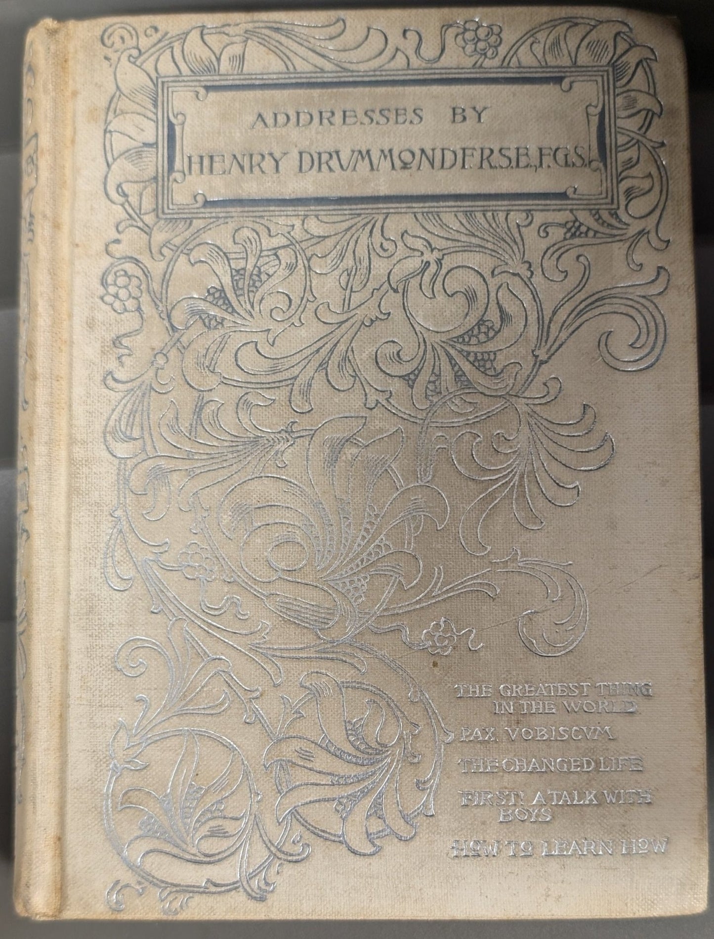 Addresses by Henry Drummond F.R.S.E., F.G.S. - The Bookstore