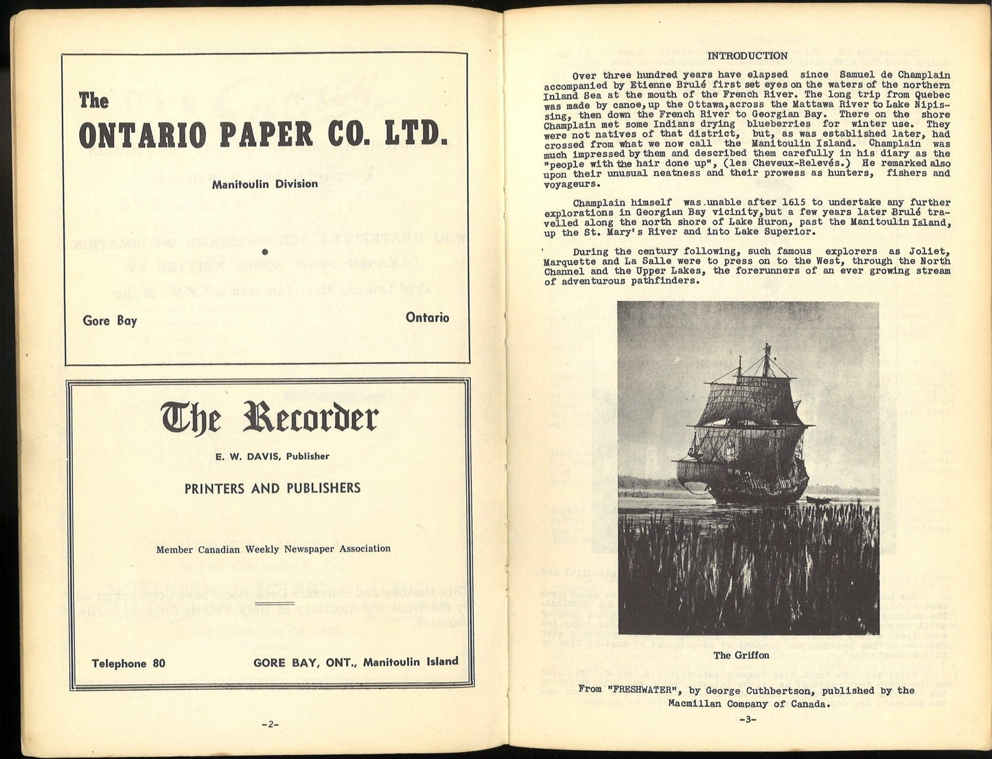 An Historical Sketch of the Manitoulin Jean H. Haines