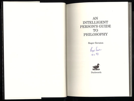 An Intelligent Person's Guide to Philosophy - Signed - The Bookstore