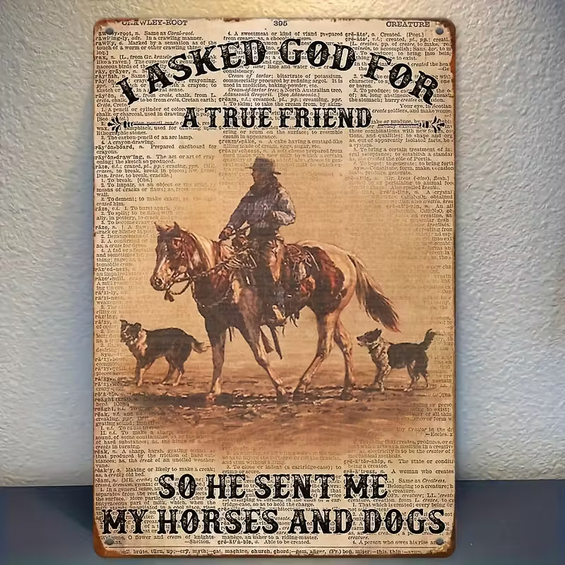 A True Friend Tin Sign
