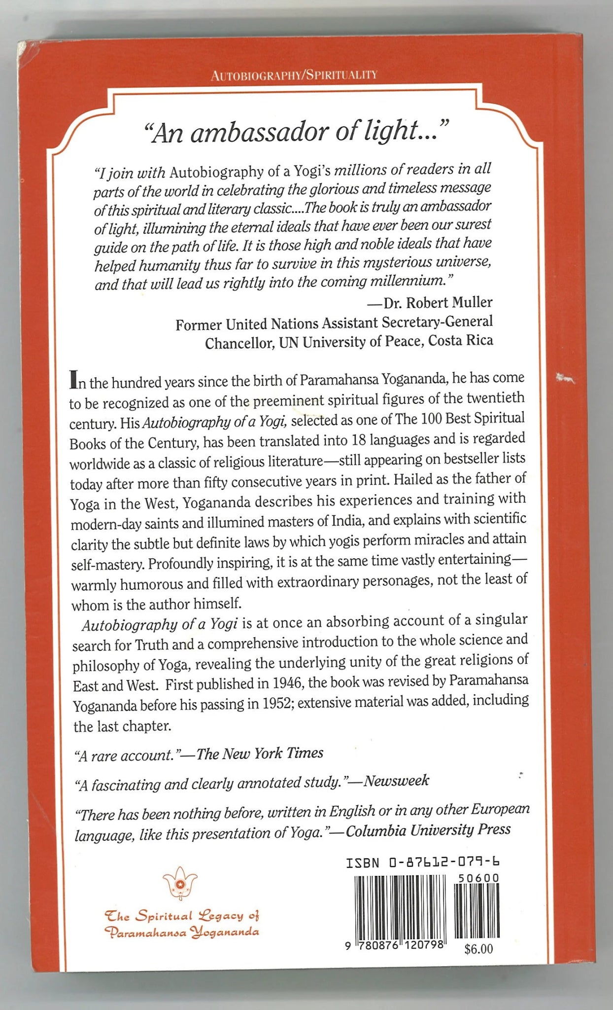 Autobiography of a Yogi (Self - Realization Fellowship) - The Bookstore