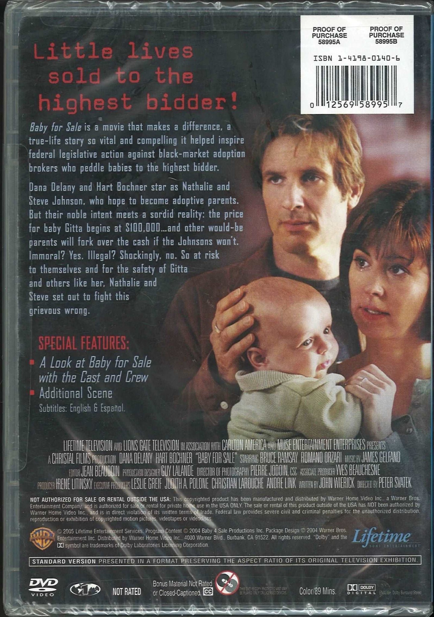 Baby for Sale DVD Warner, Lifetime