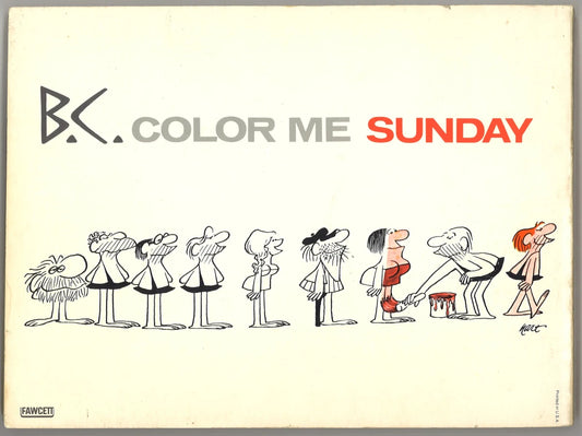 B.C. Color Me Sunday by Johnny Hart | 1977 First Printing | Vintage Comic Strip Collection - The Bookstore