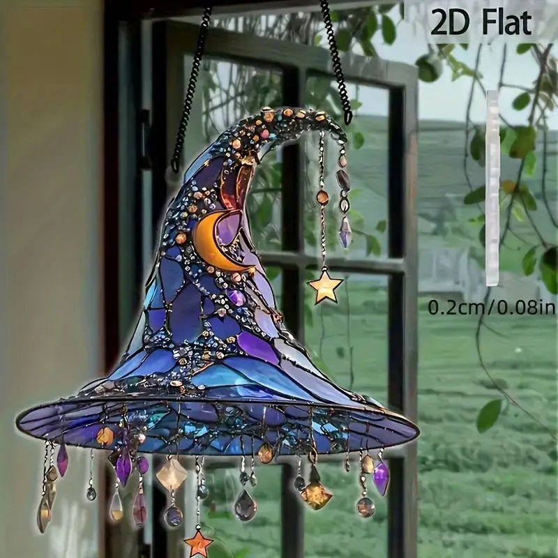 Bohemian Style Witch Hat Suncatcher General Cargo Shop