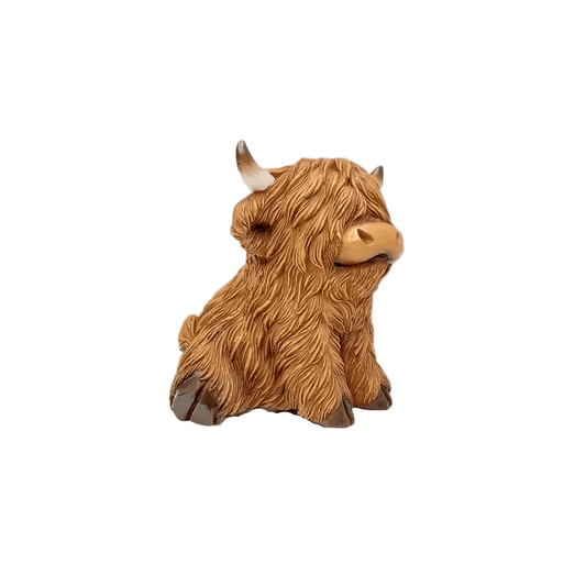 Brown Highland Cow Figurine - The Bookstore