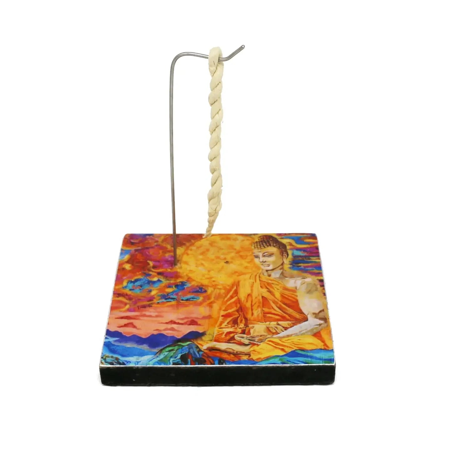 Buddha Square Rope Burner Plate - The Bookstore
