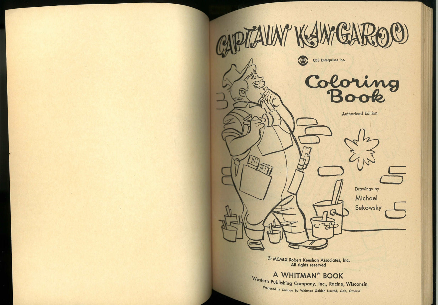 Captain Kangaroo Coloring Book No. 1019 - The Bookstore