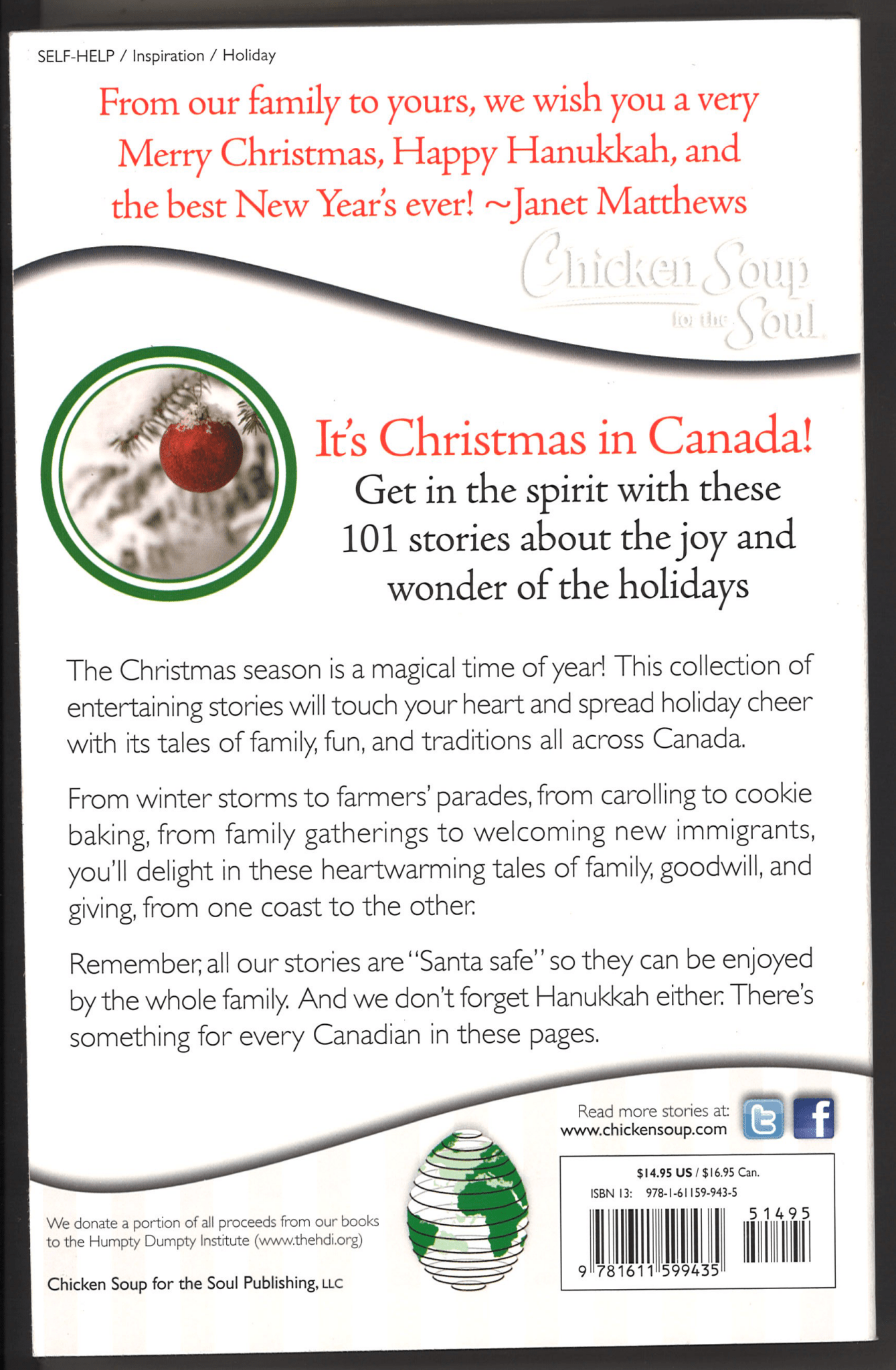 Chicken Soup for the Soul: Christmas in Canada - The Bookstore