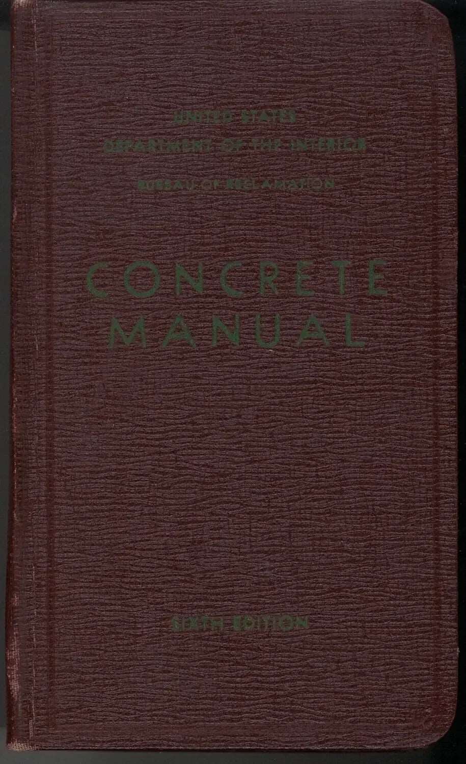 Concrete Manual 6th Edition My Store