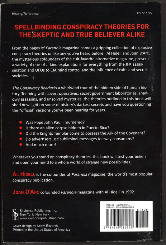 Conspiracy Reader: From the Deaths of JFK and John Lennon to Government-Sponsored Alien Cover-Ups (1001 Pearls) - The Bookstore
