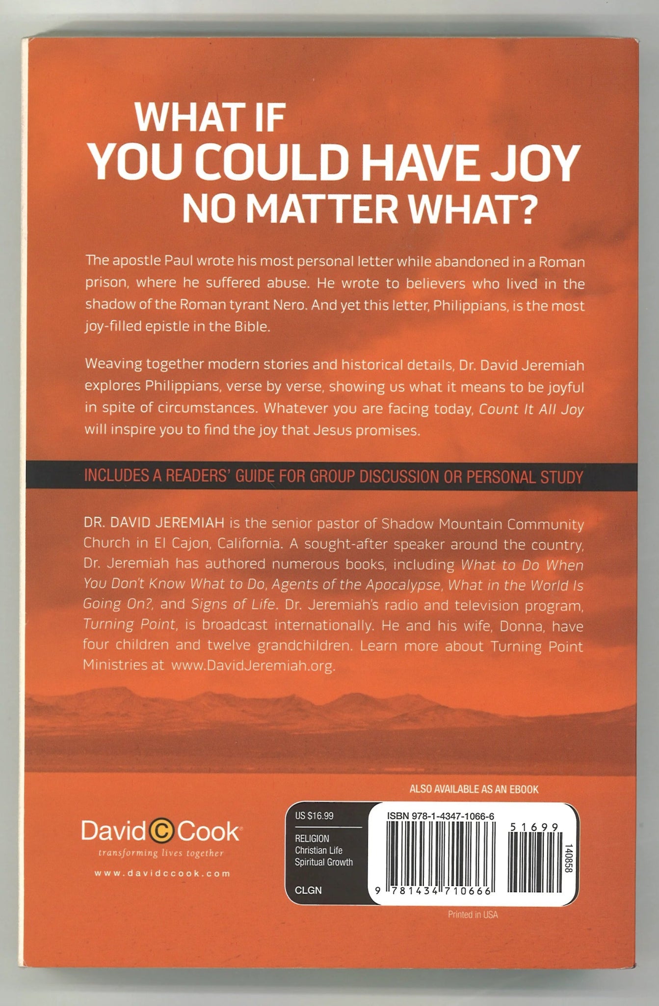 Count It All Joy: Discover a Happiness That Circumstances Cannot Change - The Bookstore