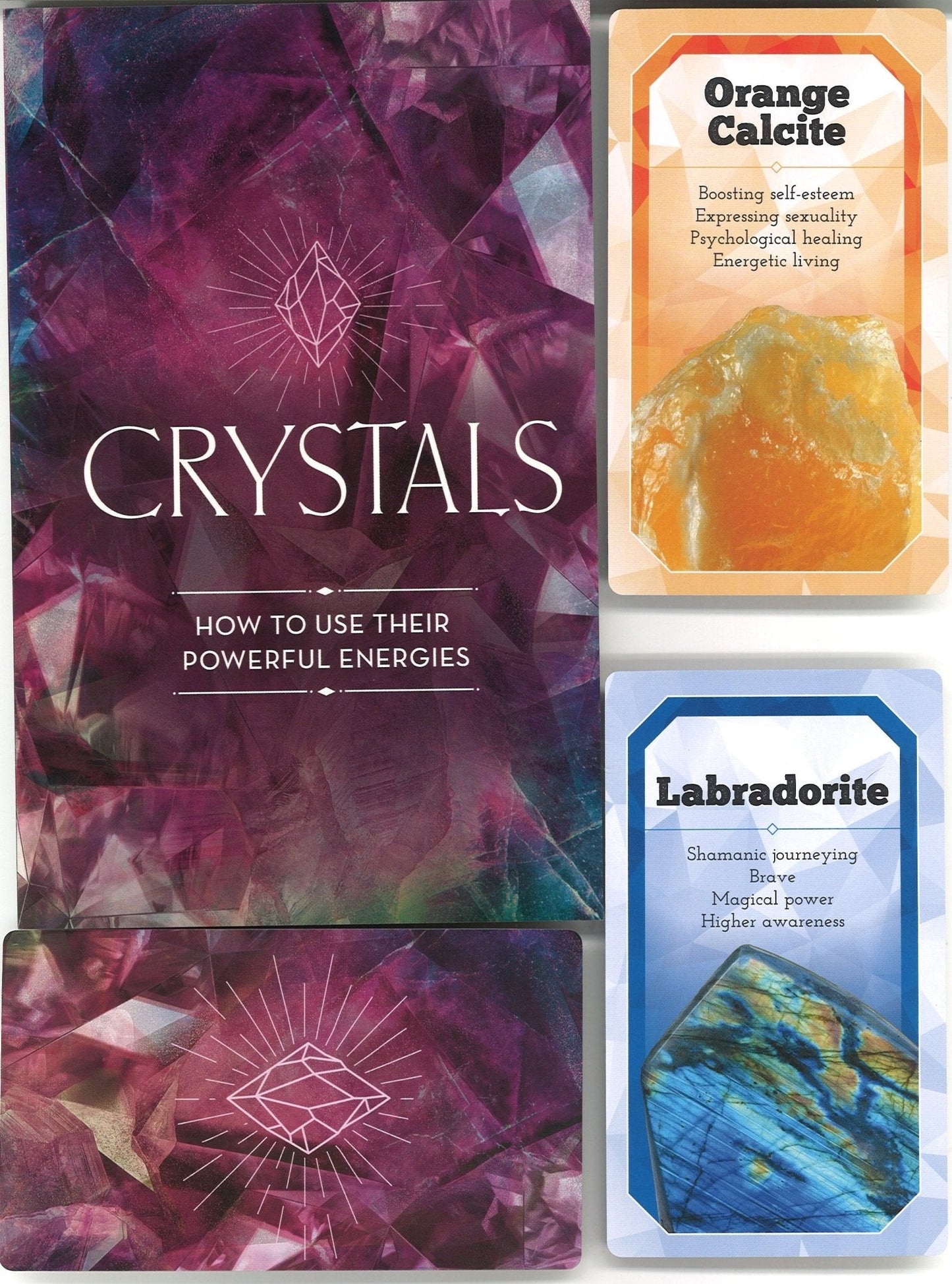 Crystals Book & Card Deck - 52 Card Deck and 160 Page Book Emily Anderson