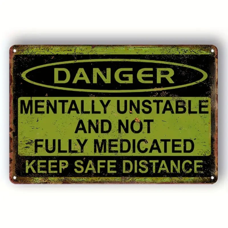 Danger - Tin (Aluminum) Sign Wall Decoration