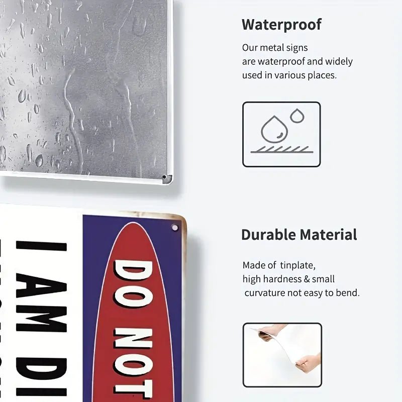 Do Not Disturb Warning - Tin Sign Art Wall Decor