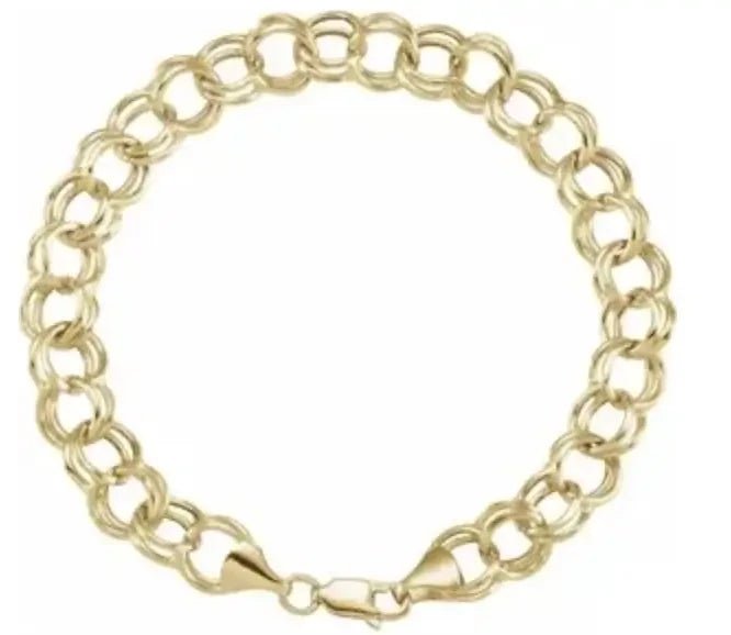 Double Link 14K Gold Bracelet My Store