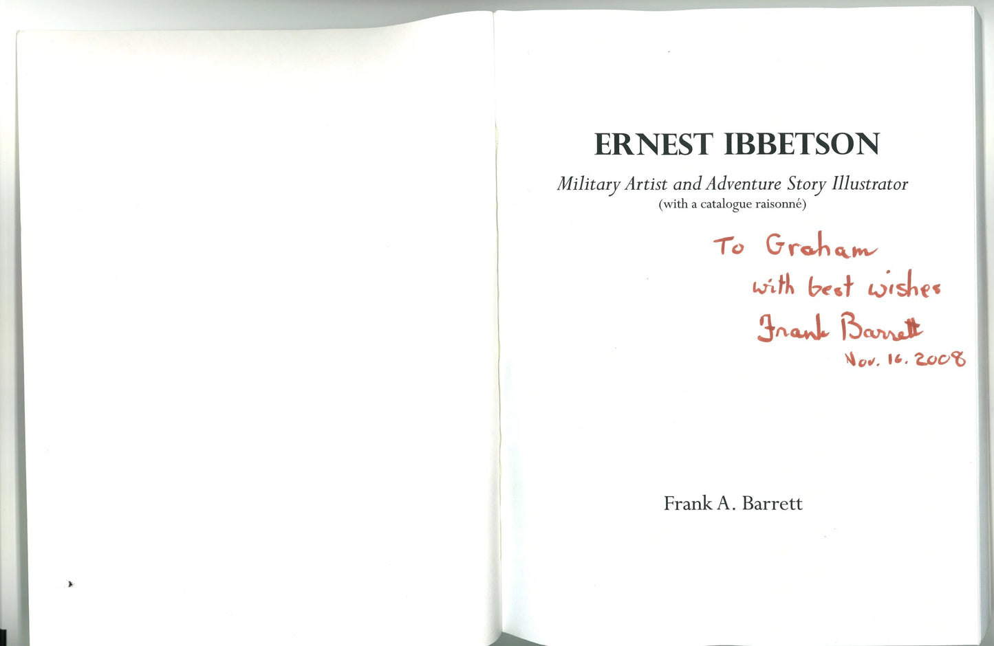 Ernest Ibbetson: Military Artist and Adventure Story Illustrator (Signed) Frank A. Barrett