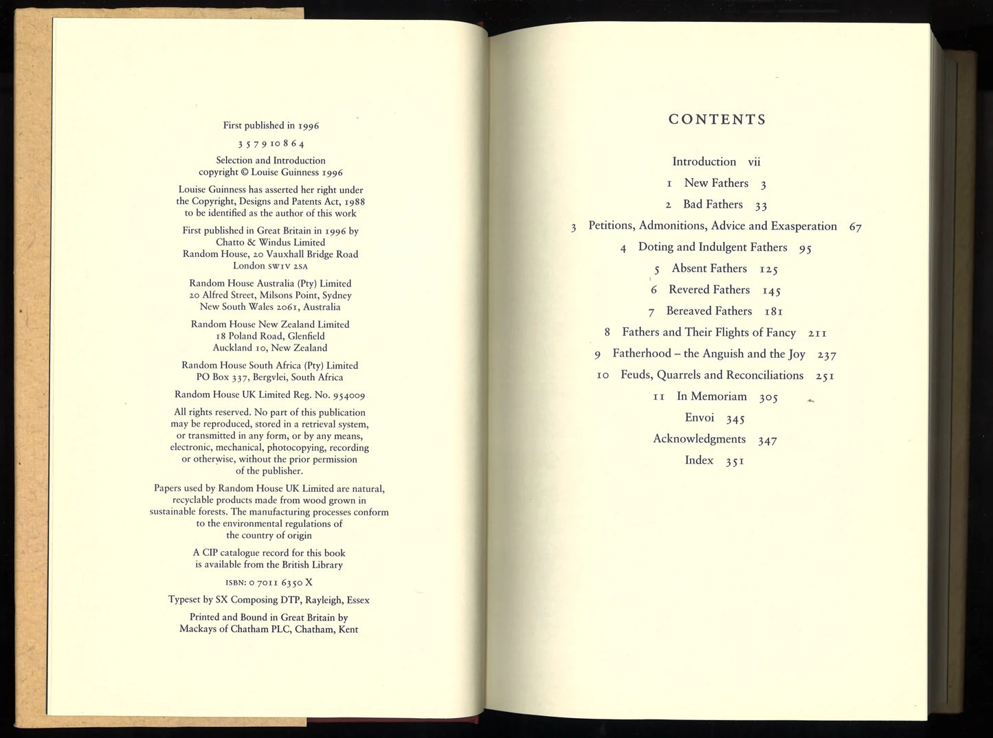 Fathers An Anthology - The Bookstore