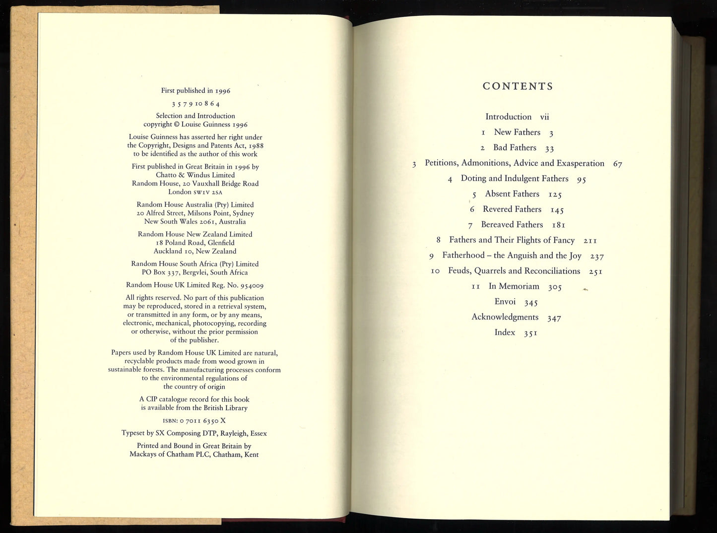 Fathers An Anthology