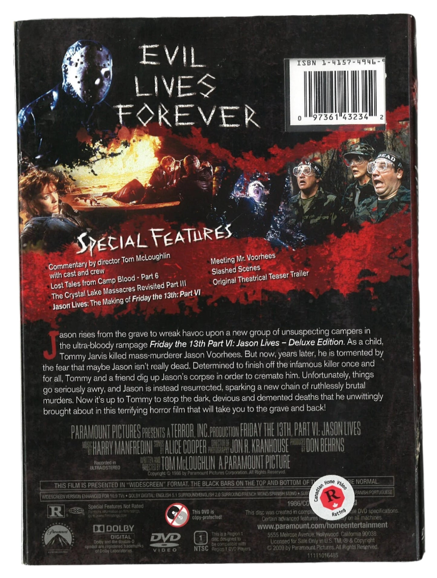 Friday The 13th: Part VI - Jason Lives (Deluxe Edition) DVD - The Bookstore