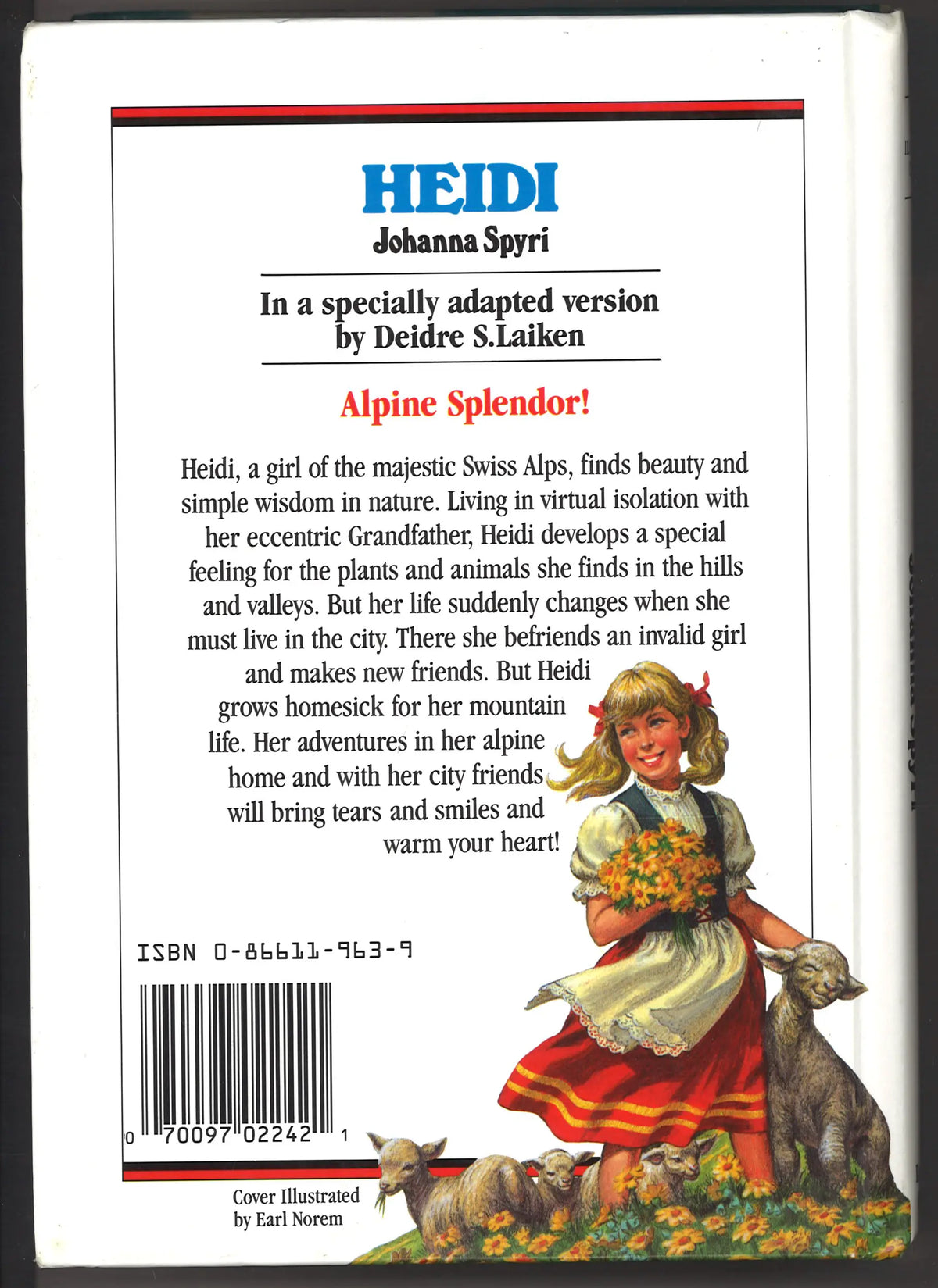 Heidi – Great Illustrated Classics – 1990 Hardcover