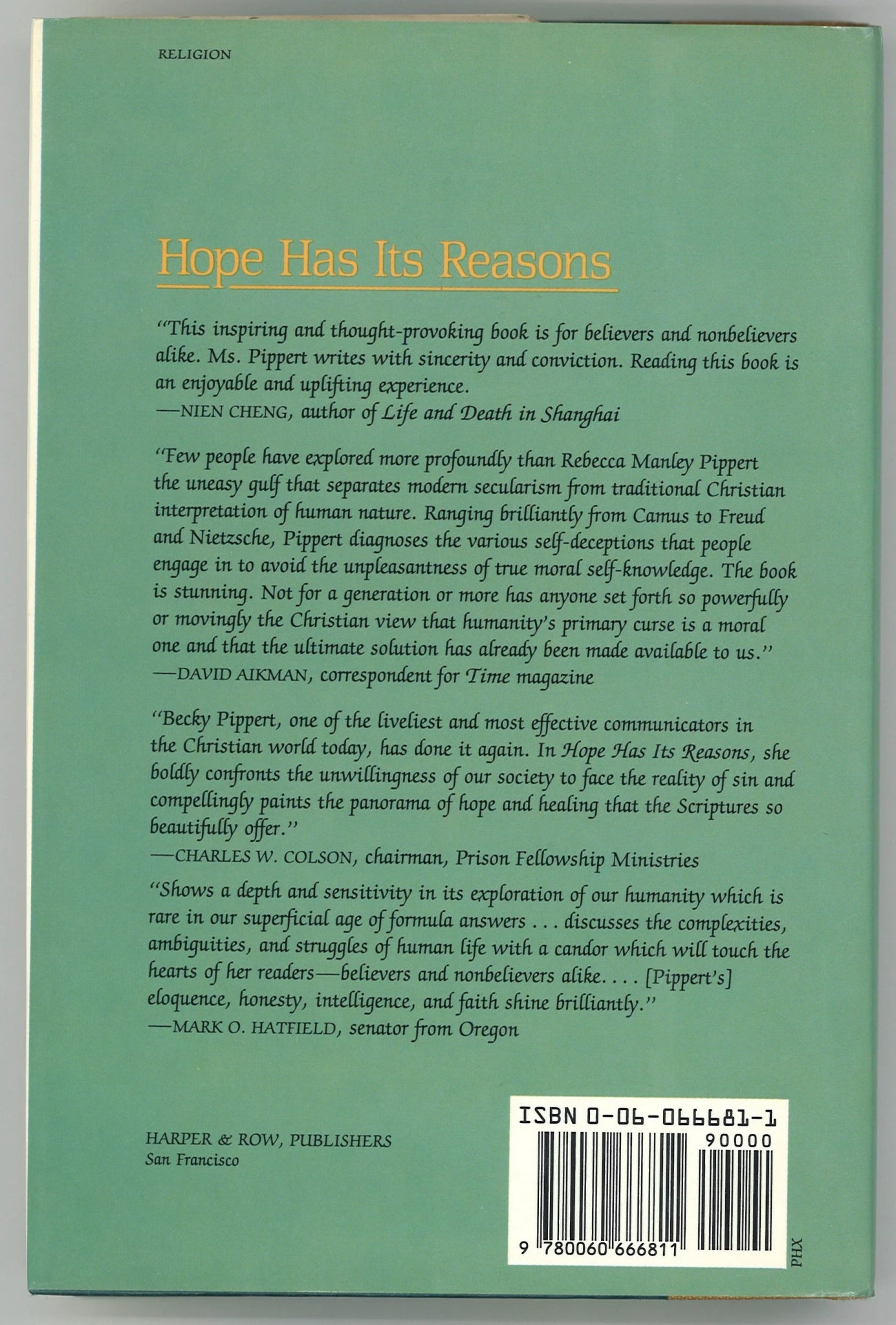 Hope Has Its Reasons: From the Search for Self to the Surprise of Faith - Signed - The Bookstore