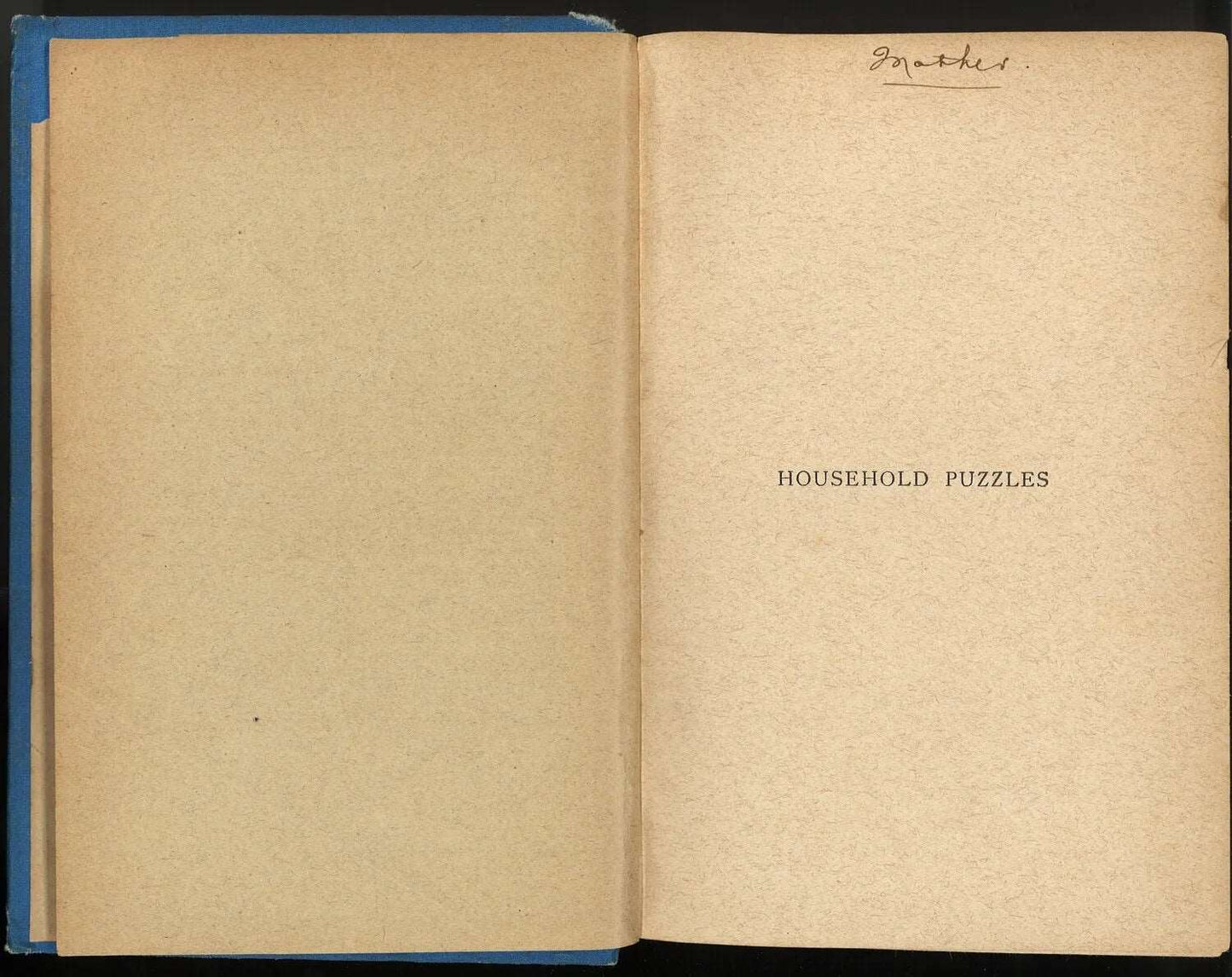 Household Puzzles (The Pansy Series) by "Pansy" - The Bookstore