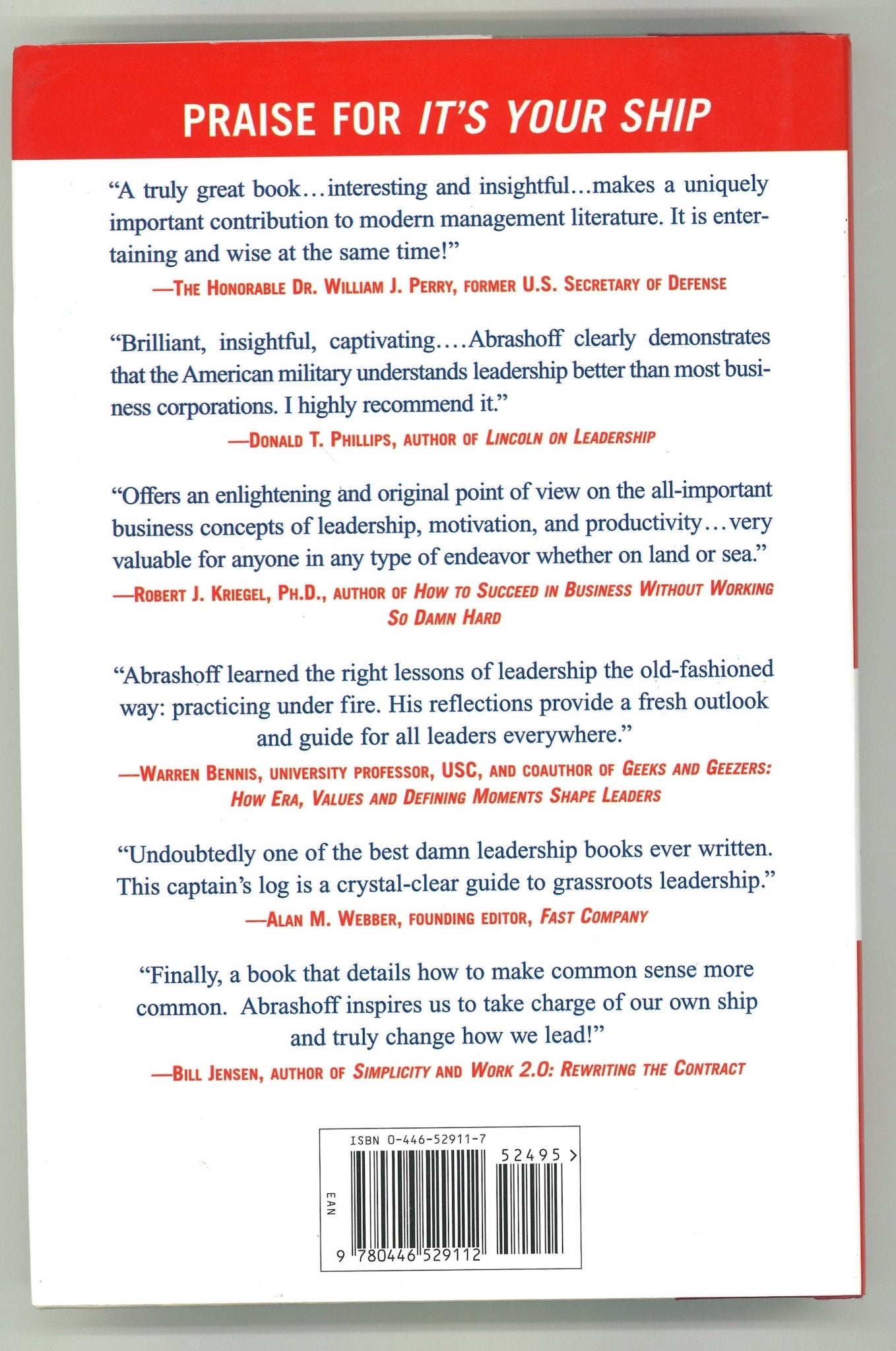 It's Your Ship: Management Techniques from the Best Damn Ship in the Navy - The Bookstore