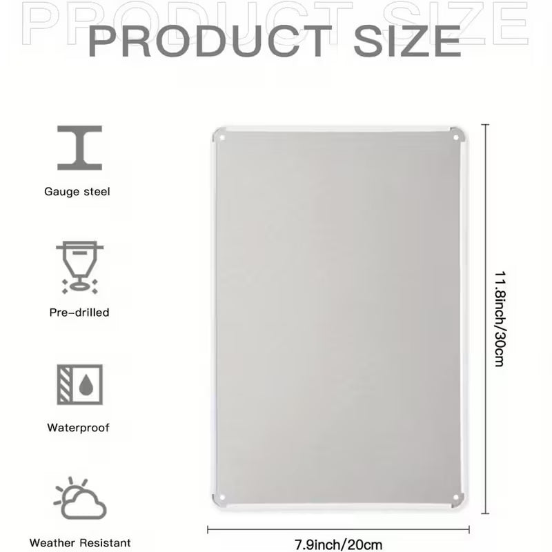 UFO Retro Metal Sign “I Want to Believe”