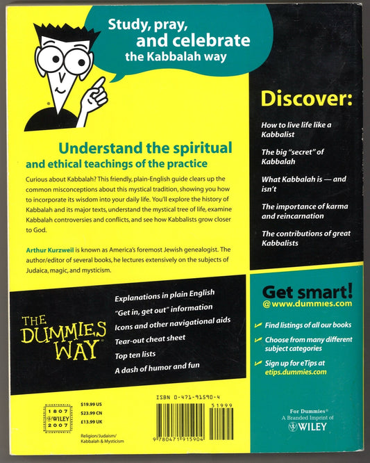 Kabbalah For Dummies® - The Bookstore