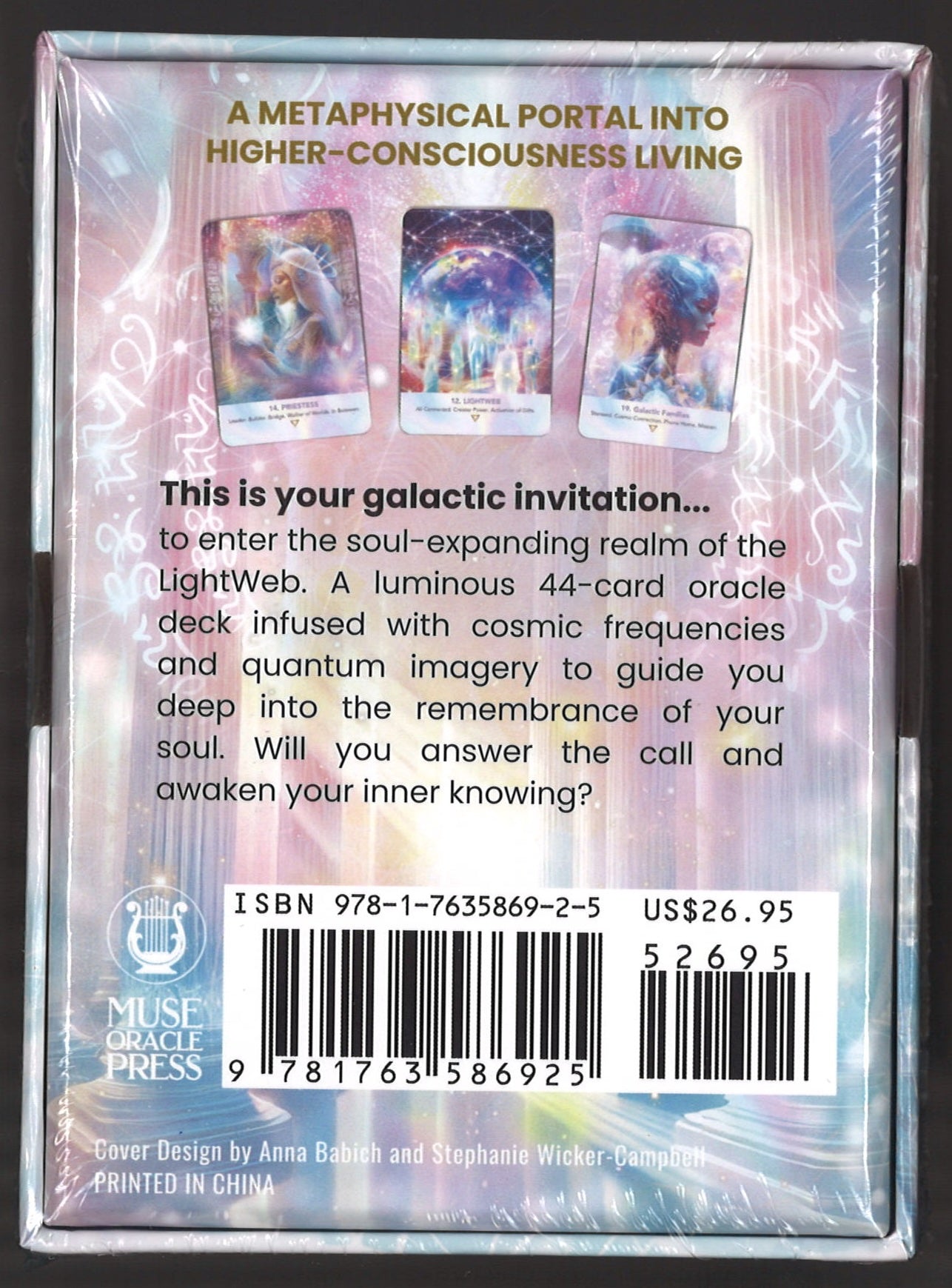 LightWeb Oracle Deck: Soul Technology (44 Full - Color Cards and 140 - Page Full - Color Guidebook) - The Bookstore