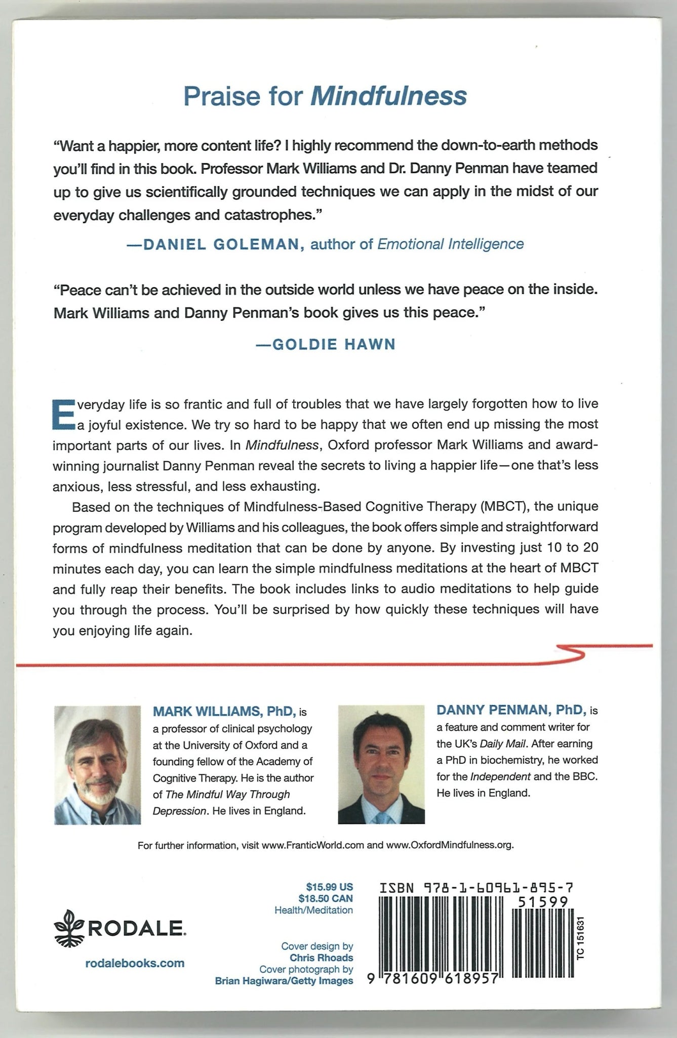 Mindfulness: An Eight - Week Plan for Finding Peace in a Frantic World - The Bookstore