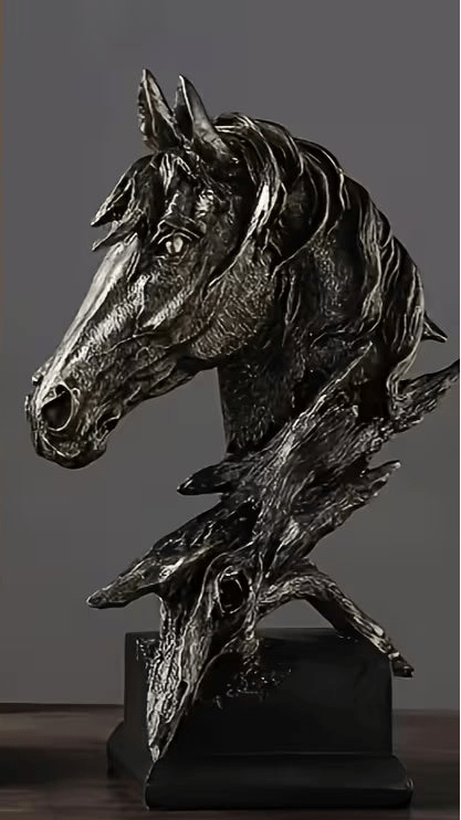 Mini Horse Head Sculpture - The Bookstore