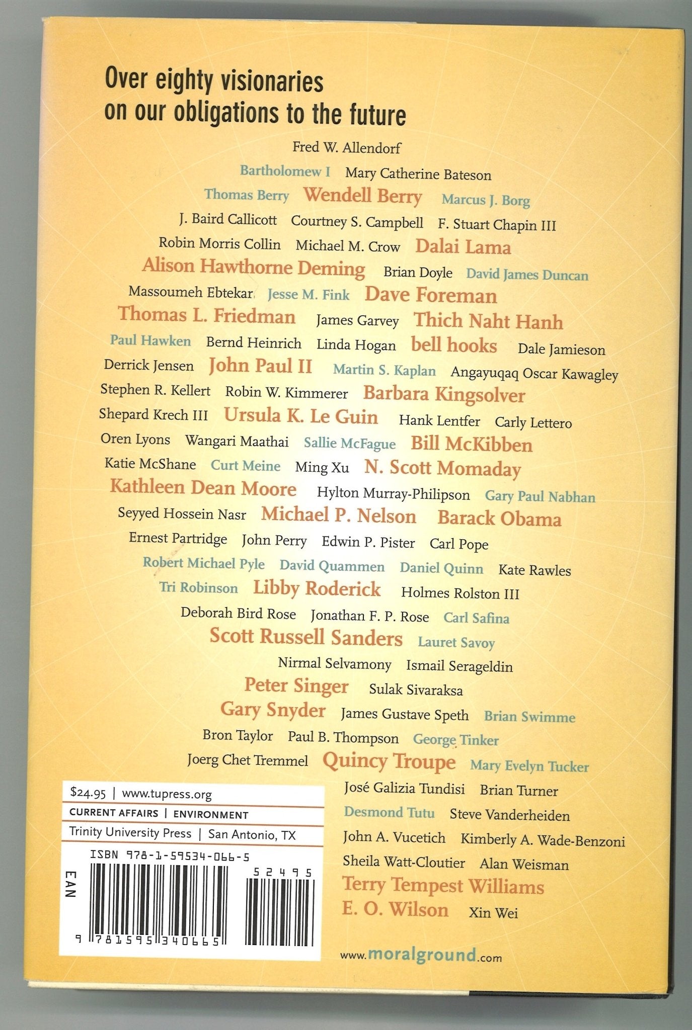 Moral Ground: Ethical Action for a Planet in Peril - The Bookstore