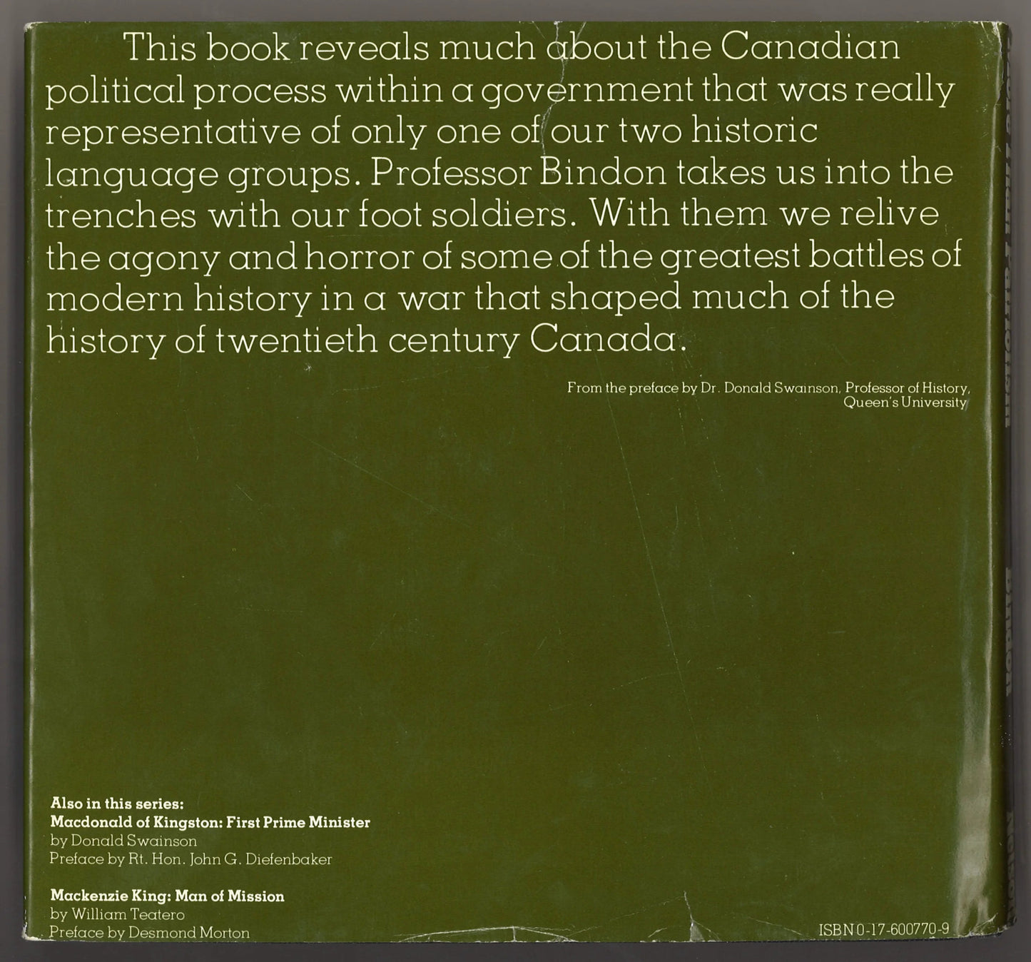 More Than Patriotism Canada At War 1914 - 1918 - The Bookstore