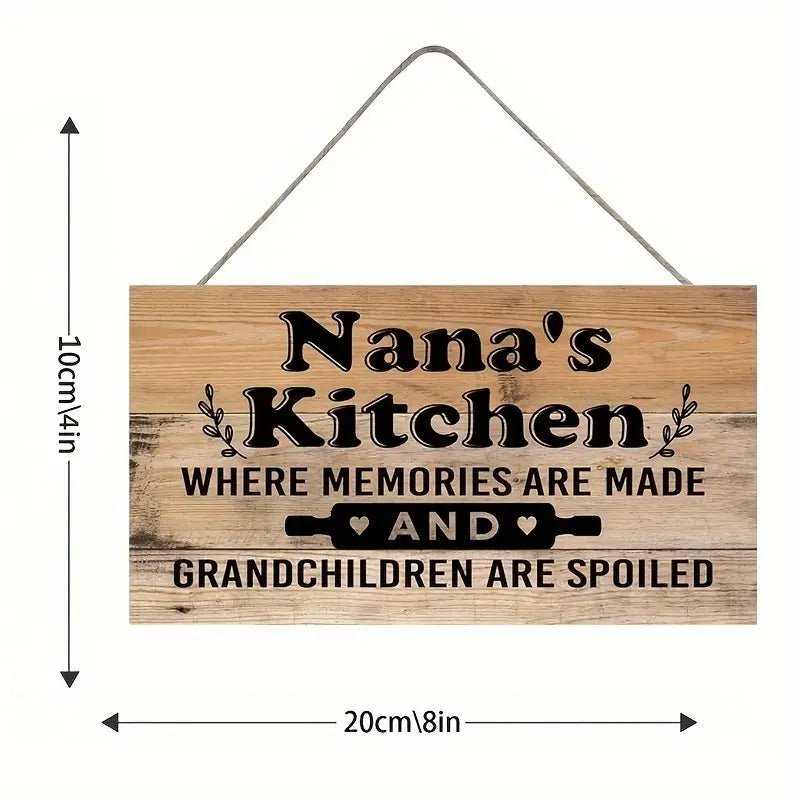 Nana's Kitchen Wooden Sign Xiao Da Art