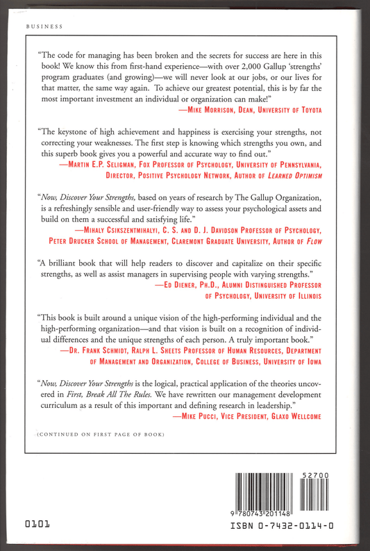 Now, Discover Your Strengths: The revolutionary Gallup program that shows you how to develop your unique talents and strengths - The Bookstore