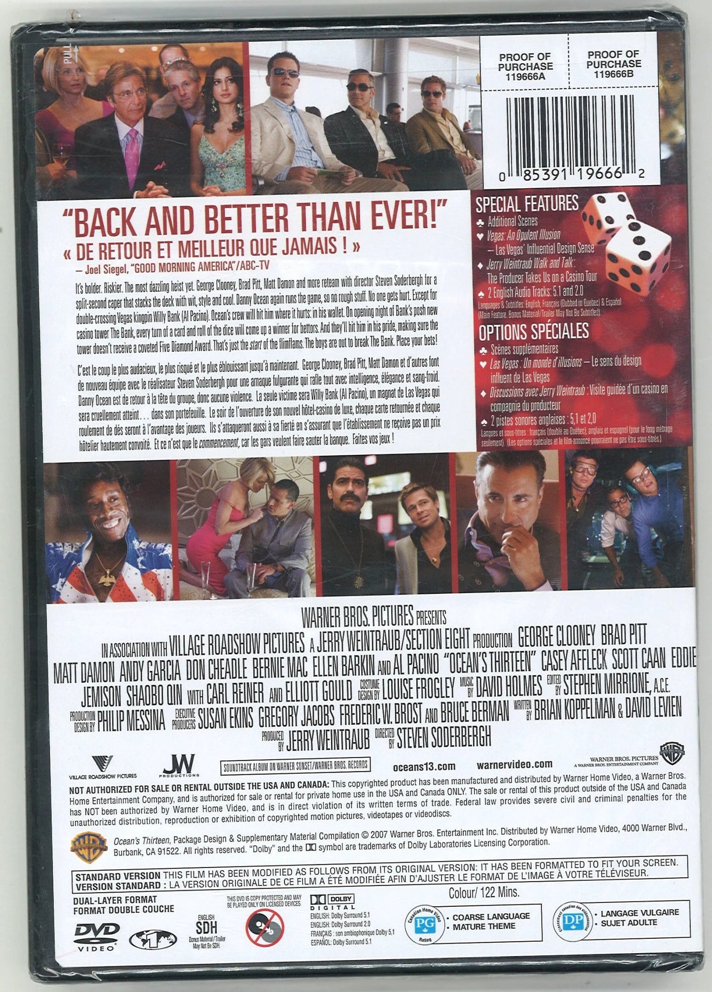 Ocean's Thirteen DVD (Full Screen Edition) Steven Soderbergh