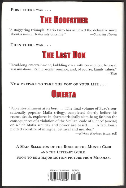 Omerta (Godfather, Book 3) - The Bookstore