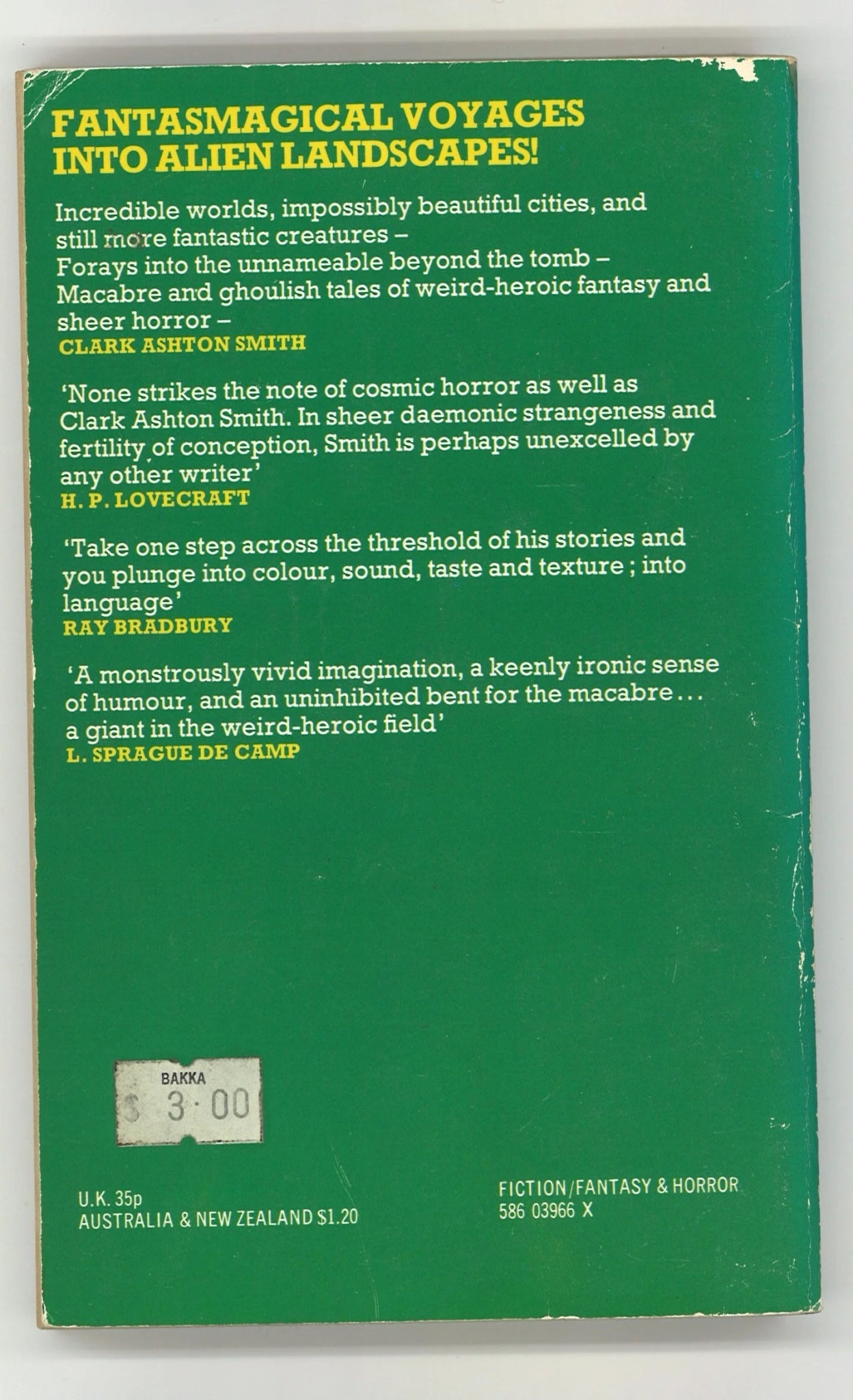 Out of Space & Time Vol. 1 Clark Ashton Smith