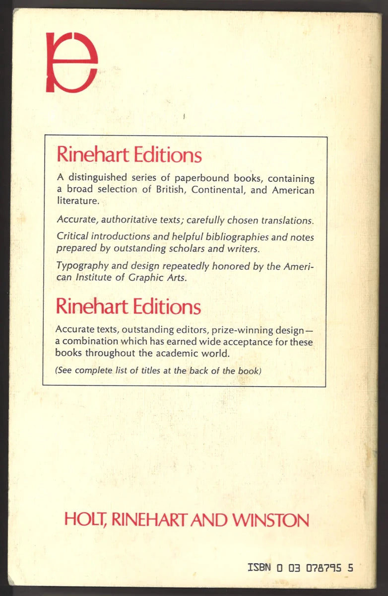 Paradise Lost and Selected Poetry and Prose - Rinehart Editions - The Bookstore