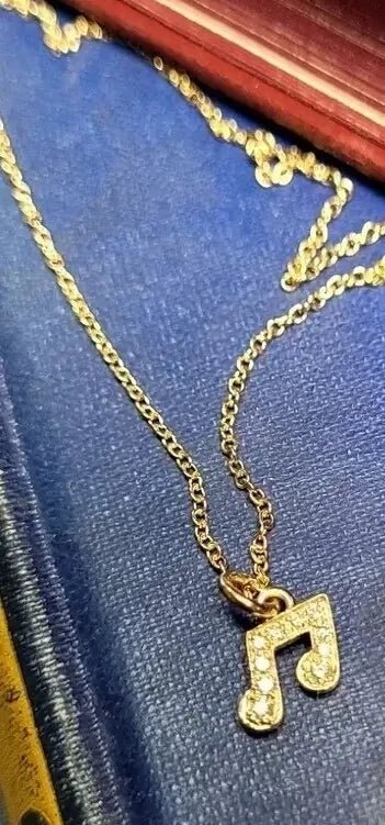 Petite Diamond & Gold Music Note My Store