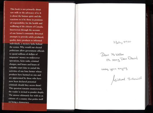 Raw Milk: And The Search for Human Kindness - Signed by Michael Schmidt