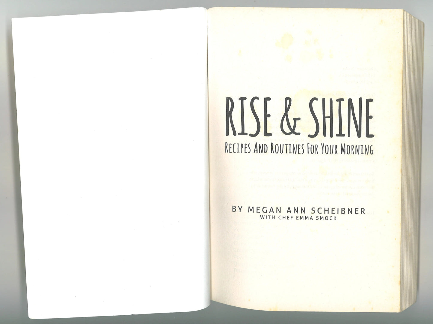 Rise and Shine: Routines and Recipes for Your Morning - The Bookstore