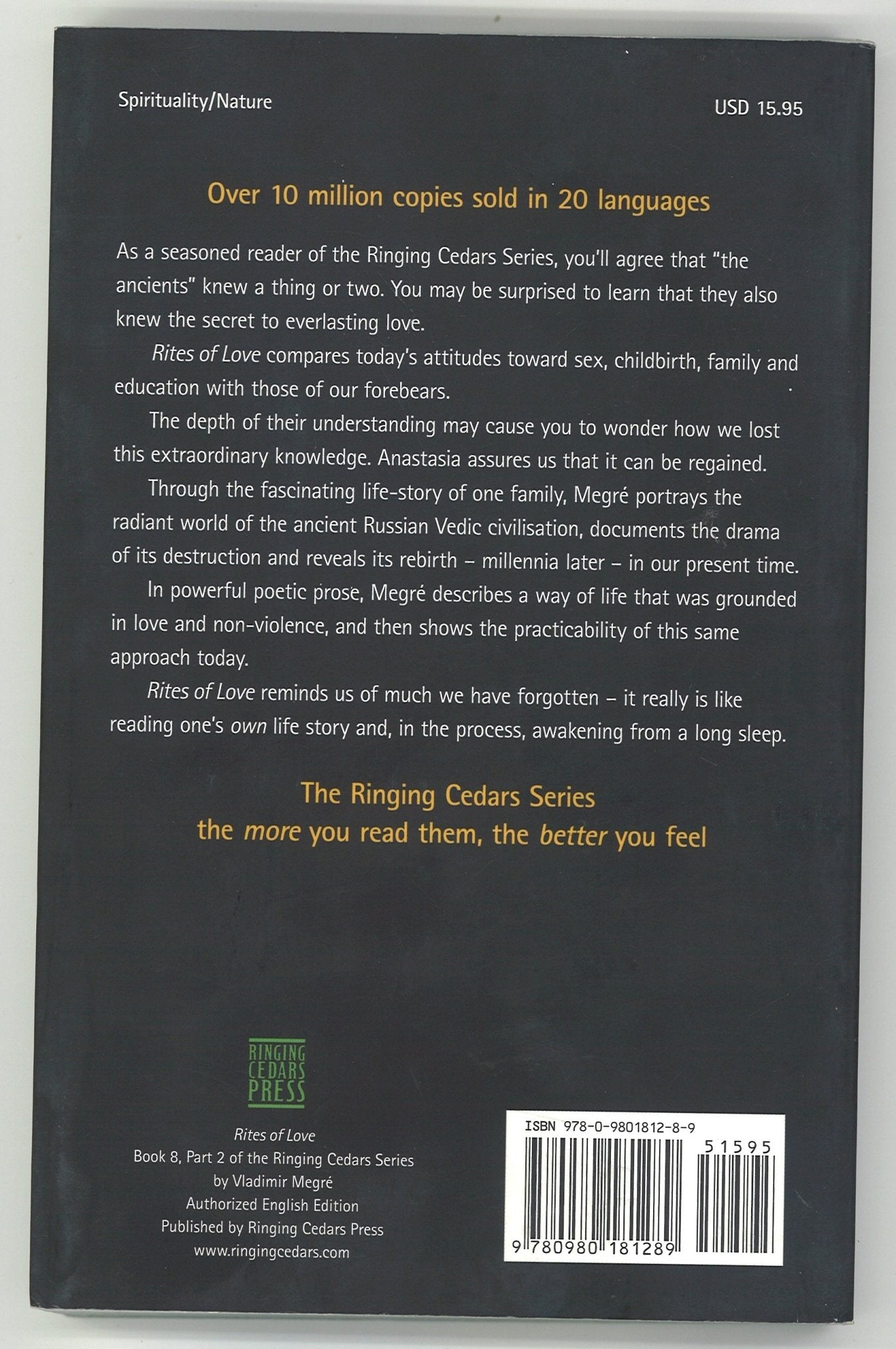 Rites of Love (The Ringing Cedars, Book 8, Part 2) - The Bookstore