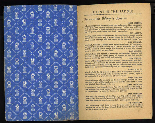 Silent in the Saddle by Norman A. Fox - Dell Book 362 (1945) - The Bookstore