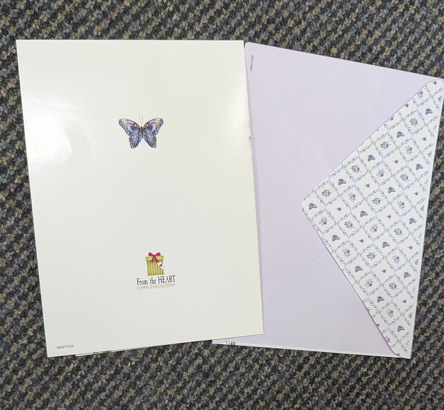 Special Day Birthday Card — Purple Iris & Butterflies - The Bookstore