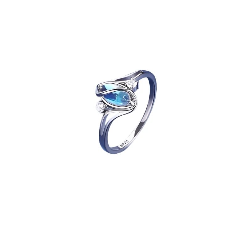 Sterling Silver 925 Angel Aura & CZ Ring – Elegant & Timeless Size 7 - The Bookstore