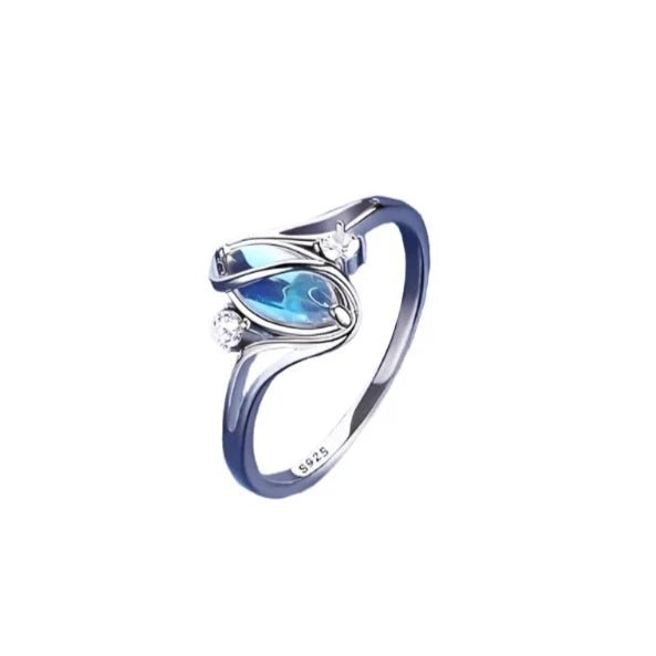 Sterling Silver 925 Angel Aura & CZ Ring – Elegant & Timeless Size 7 - The Bookstore