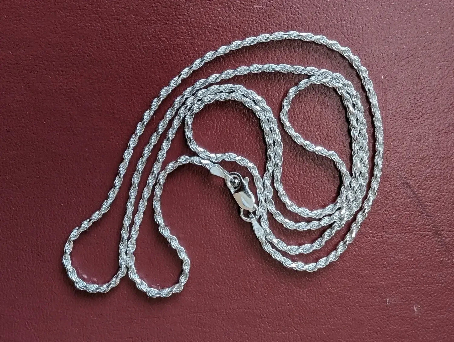 Sterling Silver Diamond-Cut Rope Chain My Store